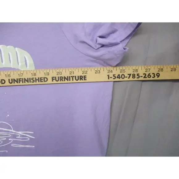 Disney Purple Quirky Pop Culture Graphic Tee T-Shirt Unisex Women Size‎ XL - Picture 4 of 7